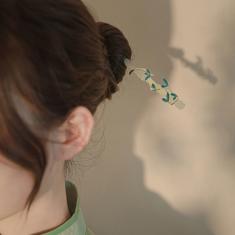 Kẹp Tóc Bằng Tre Phong Cách Trung Hoa Xinh Xắn Cho Bé Gái