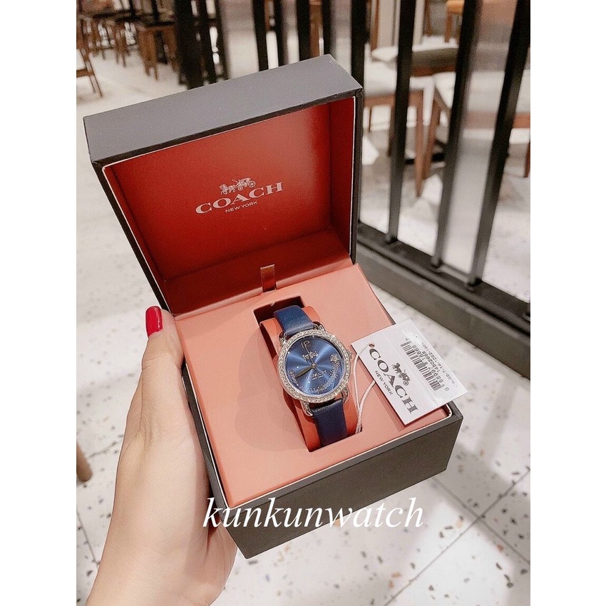 Đồng Hồ Nữ Coach  Delancey14502668 - Nền Mặt Sao Băng - Dây Da  - 28mm