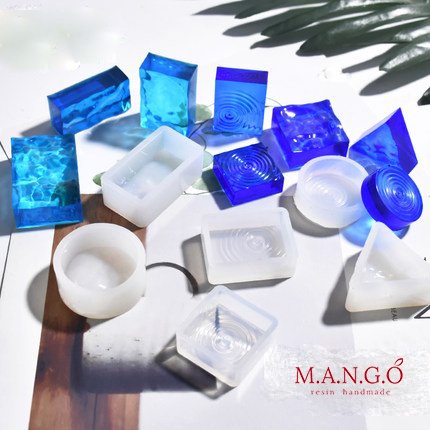Khuôn silicon mô hình nước gợn sóng làm resin epoxy sáng tạo