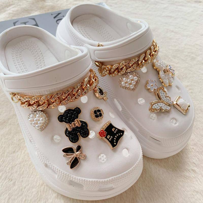 sticker dép crocsPhụ Kiện Trang Trí Giày Tự Làm Kiểu Dáng Xinh Xắn