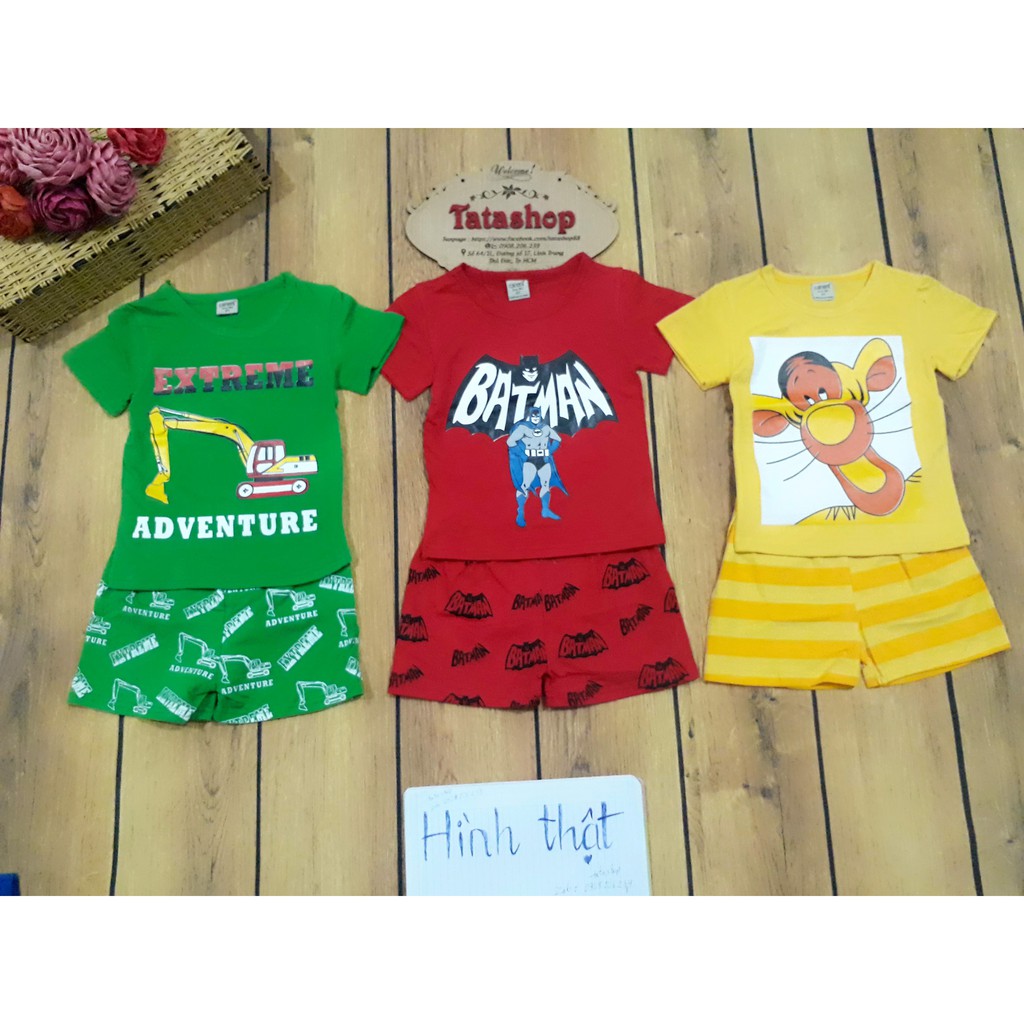 BỘ ĐỒ BÉ TRAI COTTON 8 22KG