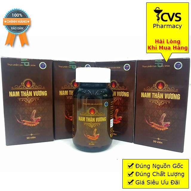Nam Thận Vương - Viên Uống Sinh Lý Giúp Tăng Cường Sinh Lực, Giảm Đau Lưng Mỏi Gối 30 Viên
