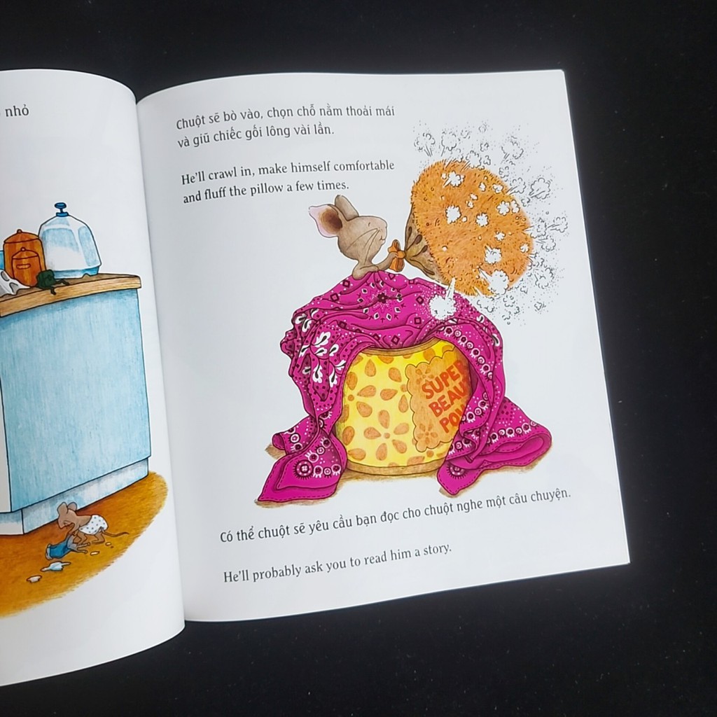 Sách - Picture book song ngữ Nếu bạn cho chuột cái bánh quy (dành cho bé 3-8 tuổi)