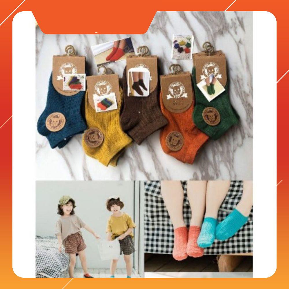 Sét 5 đôi tất gân cho bé 1 đến 12 tuổi <3