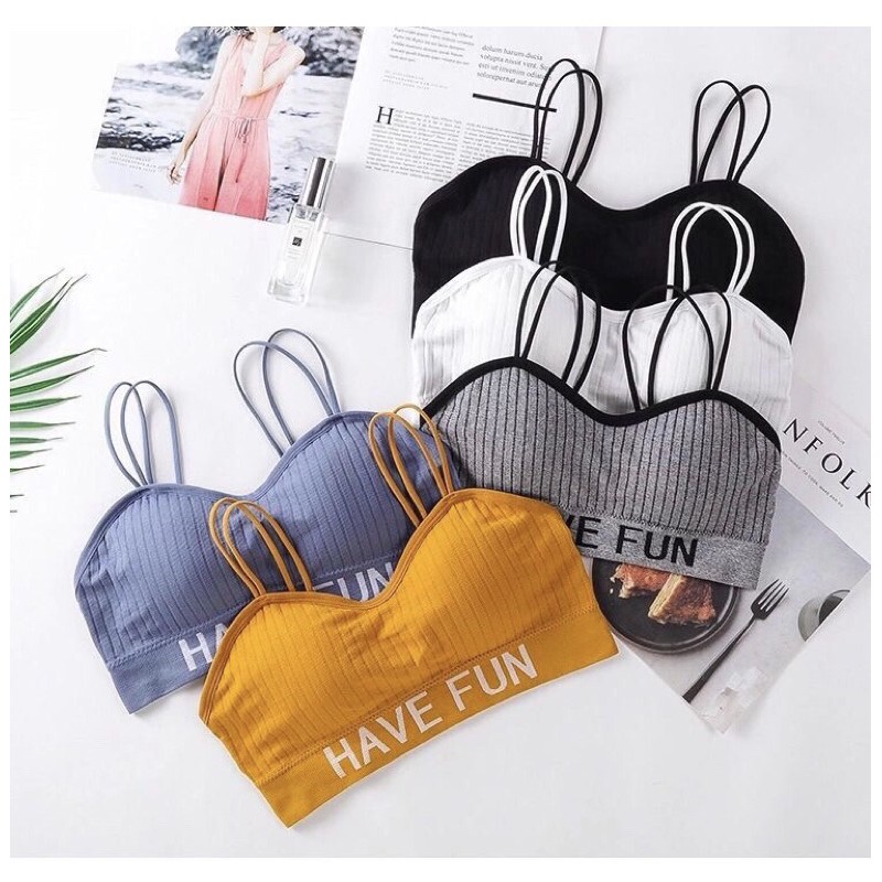 Áo Bra Cúp Ngực Dây Kép Have Fun