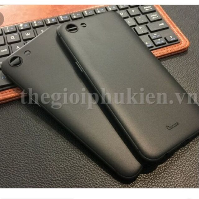 Ốp lưng Ou Case cho oppo A83 silicon dẻo màu (đen-xanh)