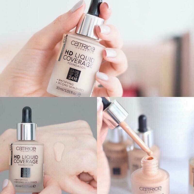 Kem Nền Catrice HD Liquid Coverage Foundation Đủ Tone.