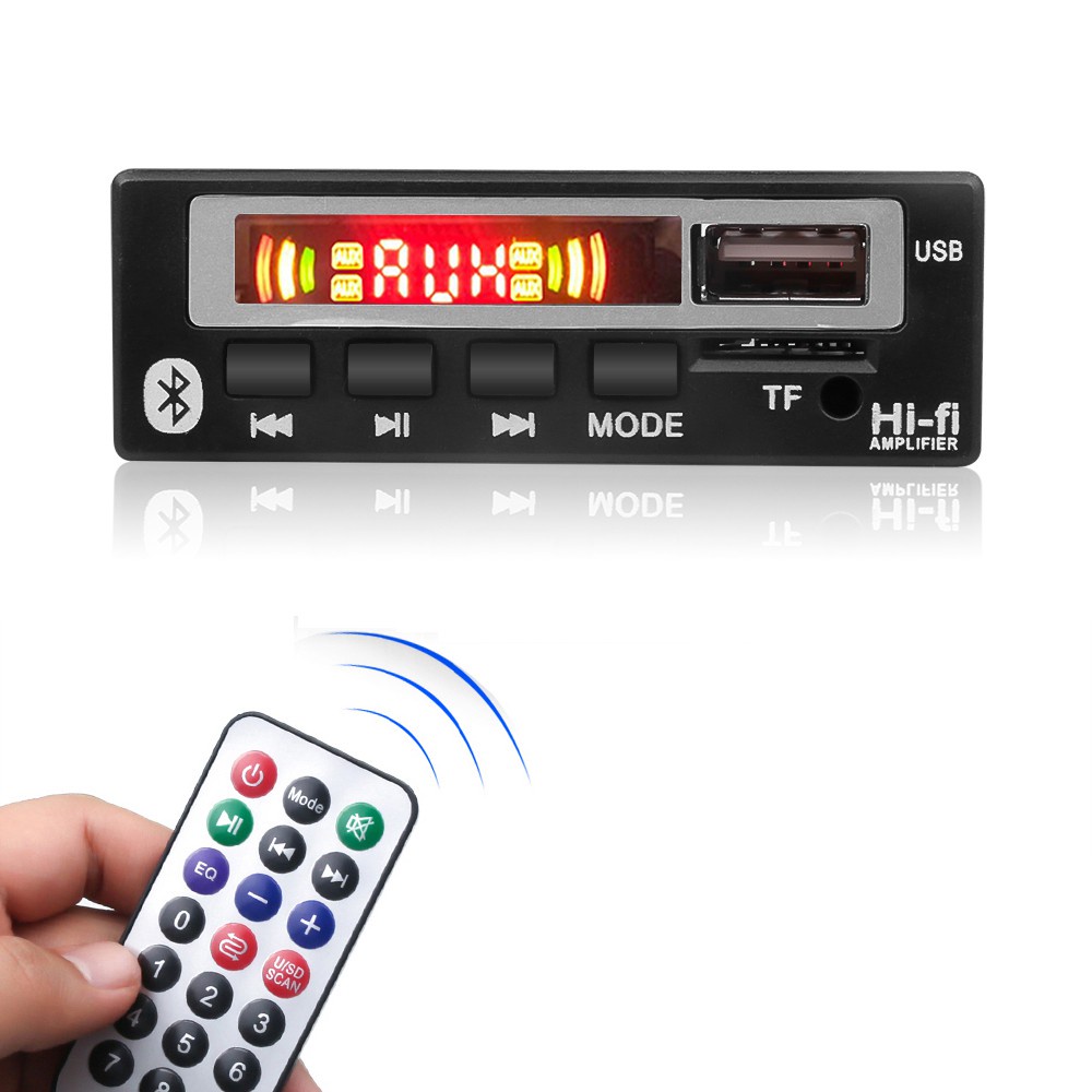 Mô Đun Giải Mã Radio Bluetooth Không Dây 5v 12v Mp3 Wma Mp3 Kèm Điều Khiển Từ Xa Cho Xe Hơi