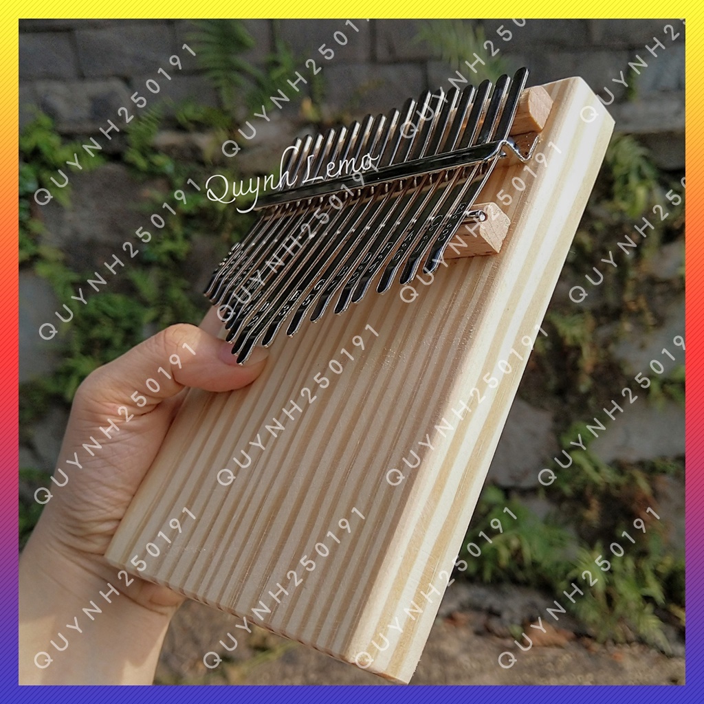 Mua [Có Sẵn] Đàn Kalimba 17 Phím Gỗ Thông Mỹ Cao Cấp Hình Chữ Nhật - QL121216 - Đàn Kalimba Tặng Full Phụ Kiện