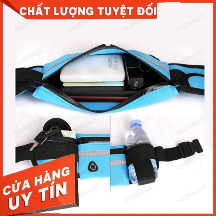 [ Chính Hãng ] []Freeship hàng cao cấp 222] Túi đeo bụng đeo hông chạy bộ nam nữ đựng đồ điện thoại bình nước tập thể th