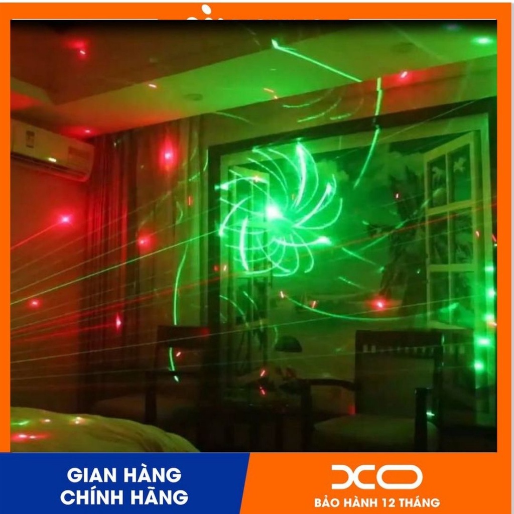 Đèn laser ánh sáng laze - Đèn laser sân khấu cảm ứng nhạc hàng nhập cao cấp.