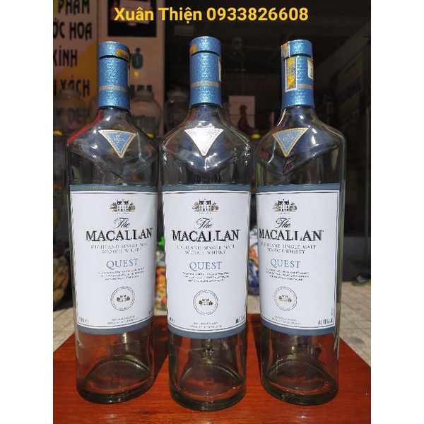 Vỏ chai rượu ngoại Macalan dung tích 1 lít mới tinh .