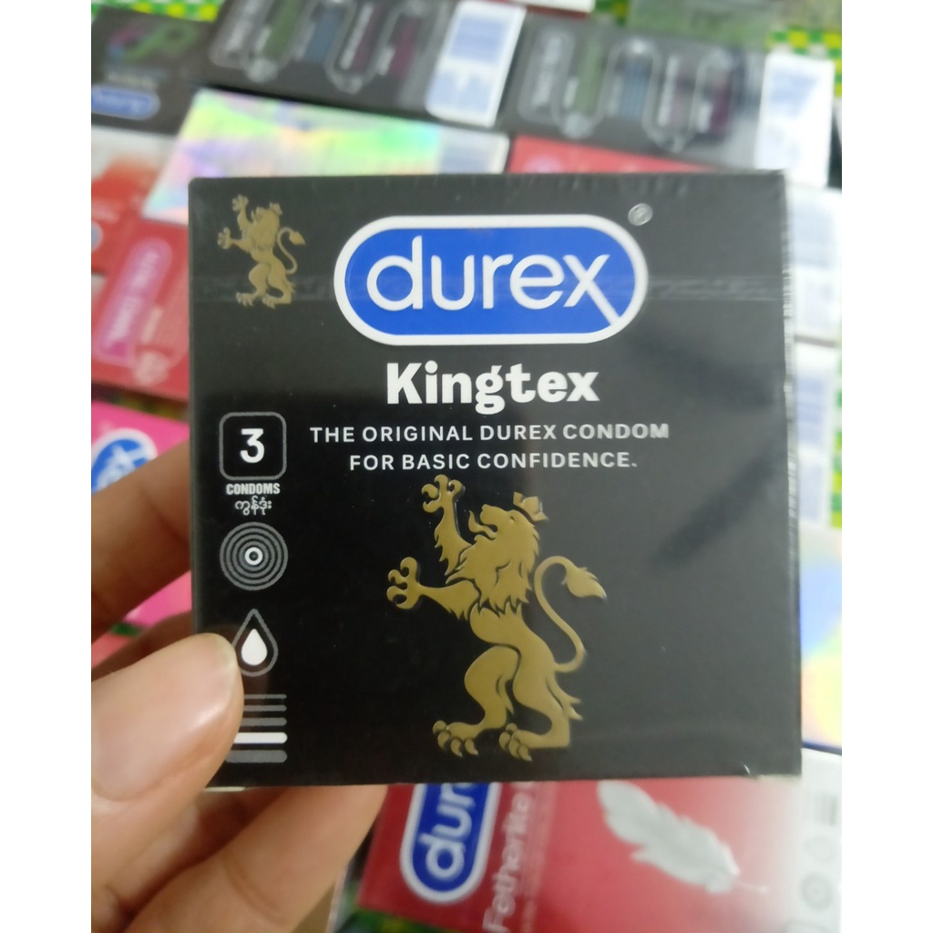 Bao cao su Durex Kingtex hộp 3 chiếc