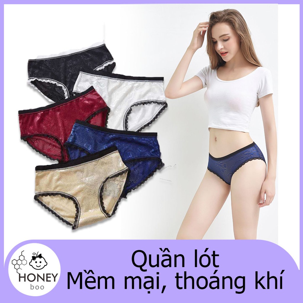 【CDW-SILK】Quần lót lụa satin mềm mại quyến rũ