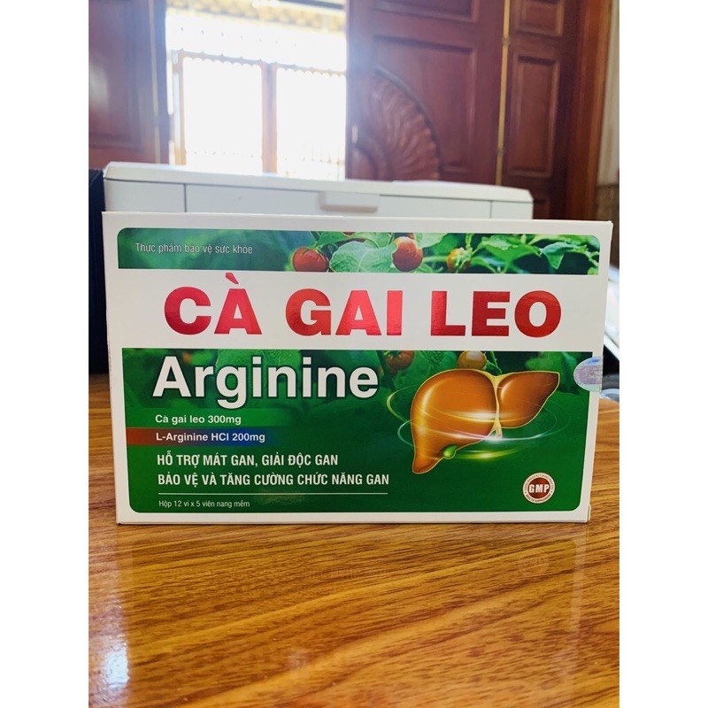 Viên Uống Mát Gan Giải Độc Gan Cà Gai Leo Arginine (hộp 12vỉ x5 viên nén)