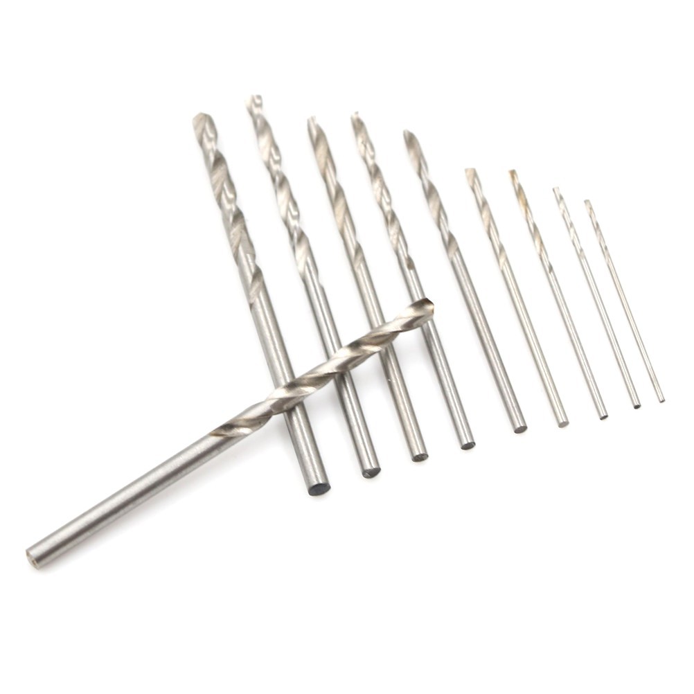 Bộ 10 Mũi Khoan Titan Tốc Độ Cao 0.8-3mm