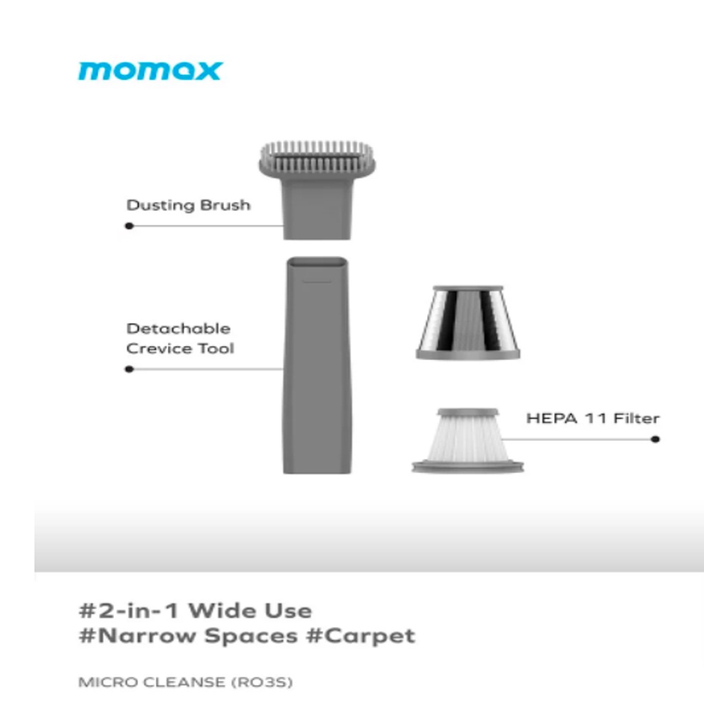 Máy hút bụi mini cầm tay Micro Cleanse Momax