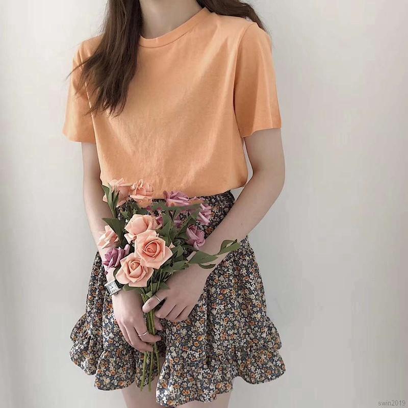 Chân Váy Voan Xếp Li In Họa Tiết Hoa Thanh Lịch Dành Cho Nữ | BigBuy360 - bigbuy360.vn