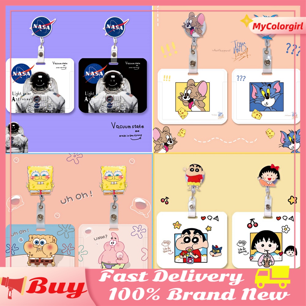 Vỏ Bọc Thẻ Xe Buýt / Y Tá / Bác Sĩ Họa Tiết Hoạt Hình Dễ Thương Có Thể Thu Gọn