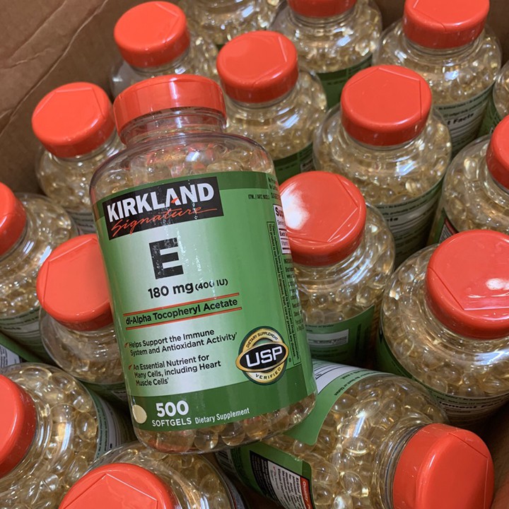 Vitamin E Thiên Nhiên 400 IU Kirkland 500 Viên Của Mỹ