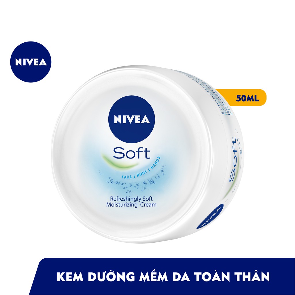 [Mã FMCGMALL -8% đơn 250K] Kem dưỡng làm mềm da NIVEA Soft Crème 50ml 89054