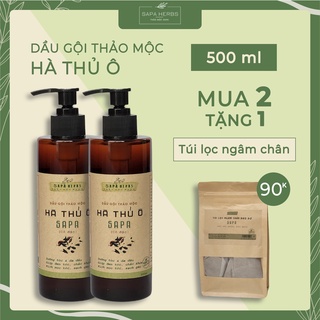 Dầu gội thảo mộc Hà Thủ Ô SaPa kích thích mọc tóc chắc khỏe 500ml - Dược liệu Sapa
