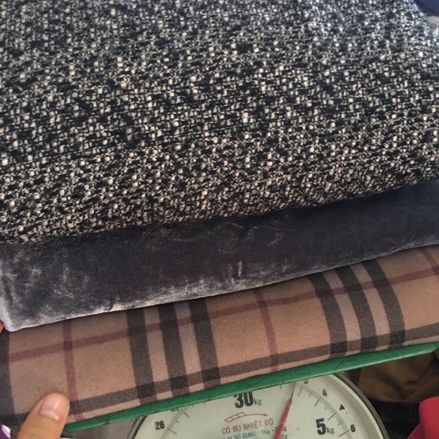 Vải dạ tweed, dạ ép kẻ, nhung 7b