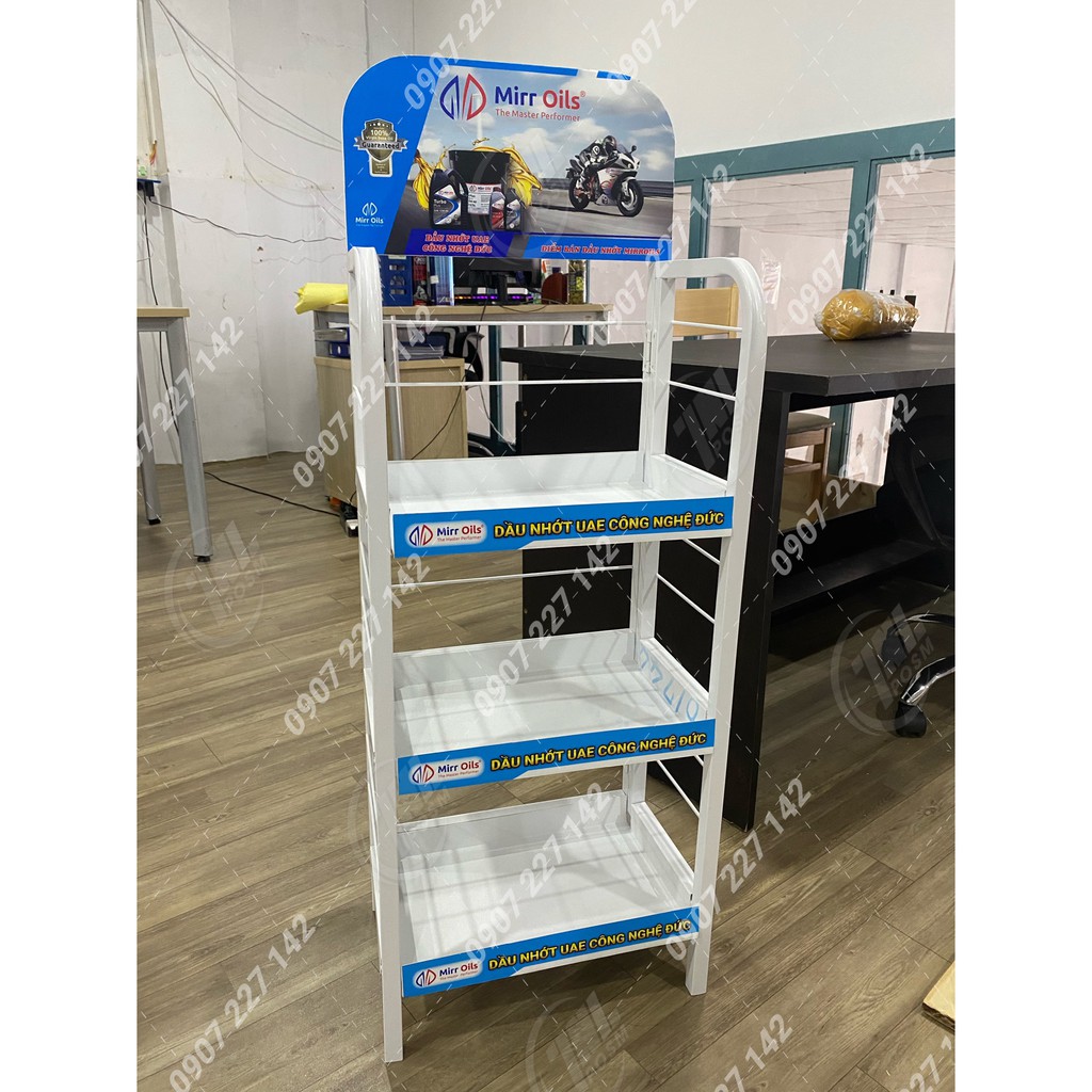 Kệ sắt trưng bày, kệ sắt quảng cáo giá rẻ, kệ sắt
