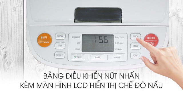 Nồi cơm điện tử Electrolux 1.2 lít ERC6503W