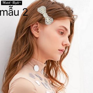 Kẹp tóc vuông loang bò sữa