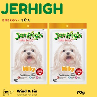 Snack cho chó jerhigh chicken milky stick 70g