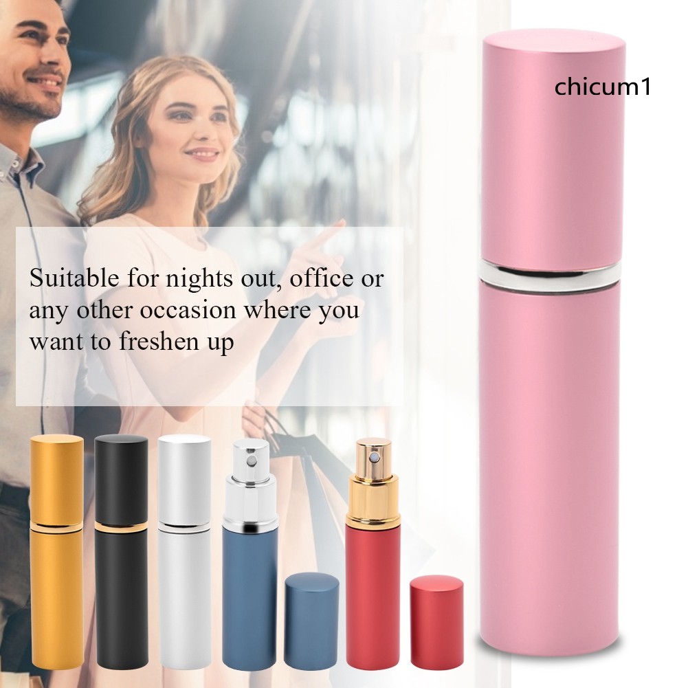[Hàng mới về] Chai Xịt Nhôm Rỗng 10ml Dùng Để Chiết Nước Hoa Mang Theo Khi Đi Du Lịch