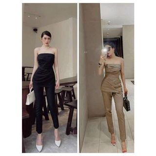 Sét bộ áo cúp ngực quần dài phong cách thời trang nữ