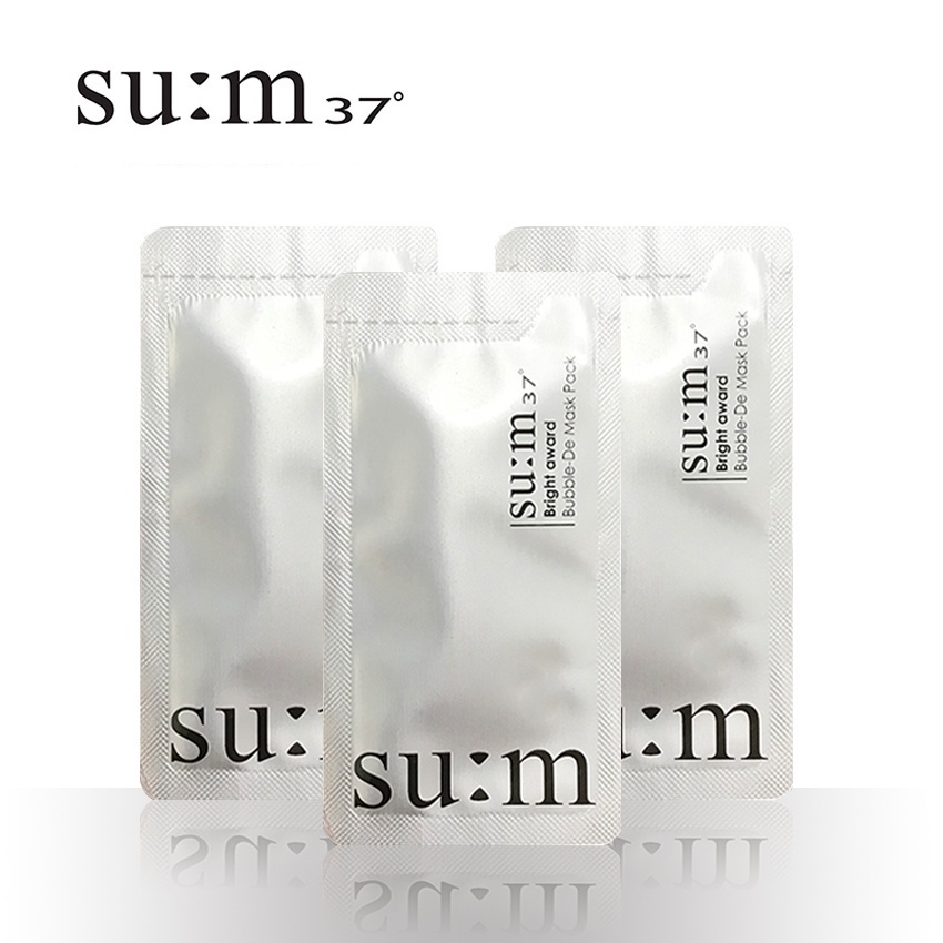 Mặt nạ sủi bọt Sum 4.5ml/gói  - Mặt nạ thải độc Sum 37 - Mặt nạ thải độc Su:m37. mặt nạ sủi bọt trắng đen Sum - Mặt nạ s