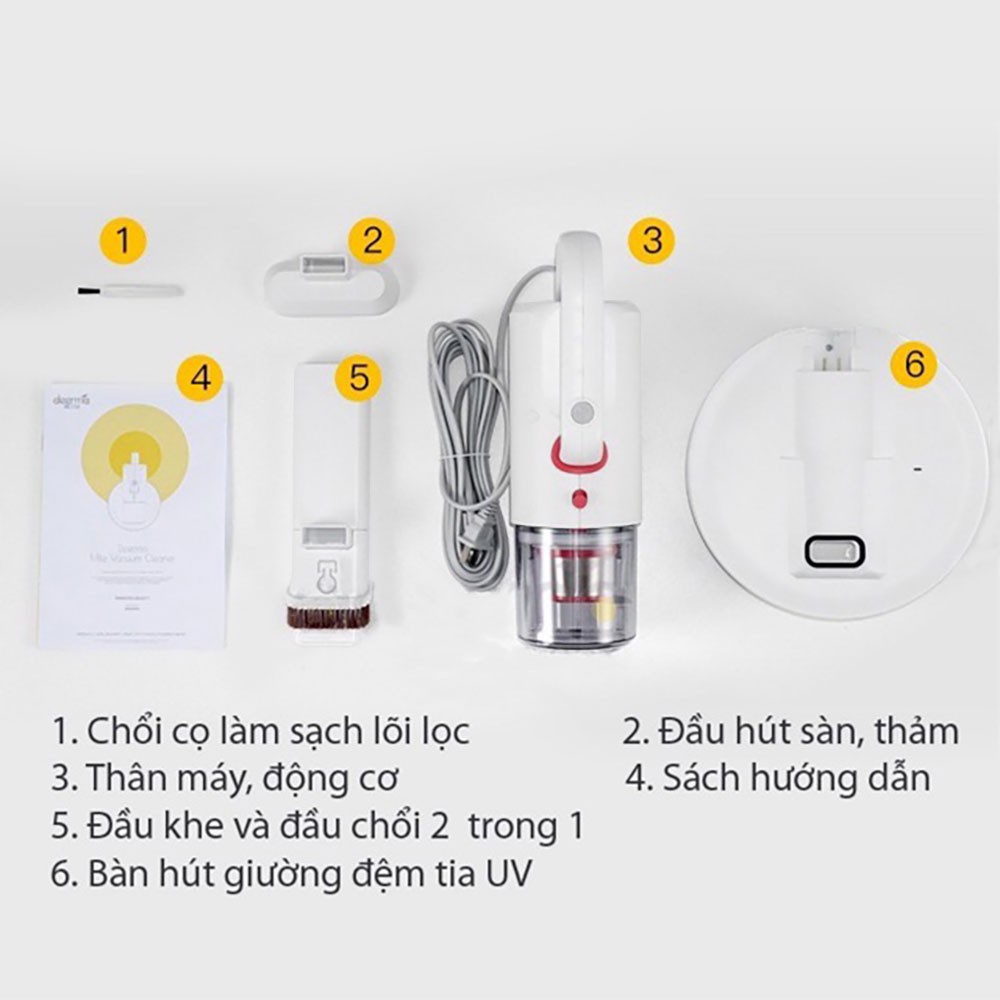 MÁY HÚT BỤI GIƯỜNG, ĐỆM, THẢM, SOFA DIỆT KHUẨN DEERMA CM1300 | BigBuy360 - bigbuy360.vn