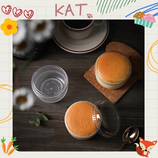 Hũ Nhựa  Nướng Cách Thuỷ Bánh Flan - Pudding Chịu Nhiệt Có Kèm Nắp - KAT Official Store