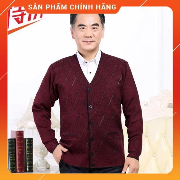 Sales - Áo len cài cúc nam cho người cao tuổi - hàng sẵn trong kho .Z11 k41 ღ