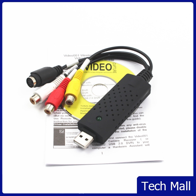 USB 2.0 Video Audio VHS to DVD Converter Capture Card Adapter