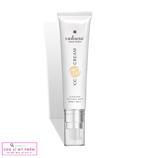 Kem trang điểm dưỡng trắng da Sakura CC Cream Flawless Control SPF 50 PA+++ 40ml
