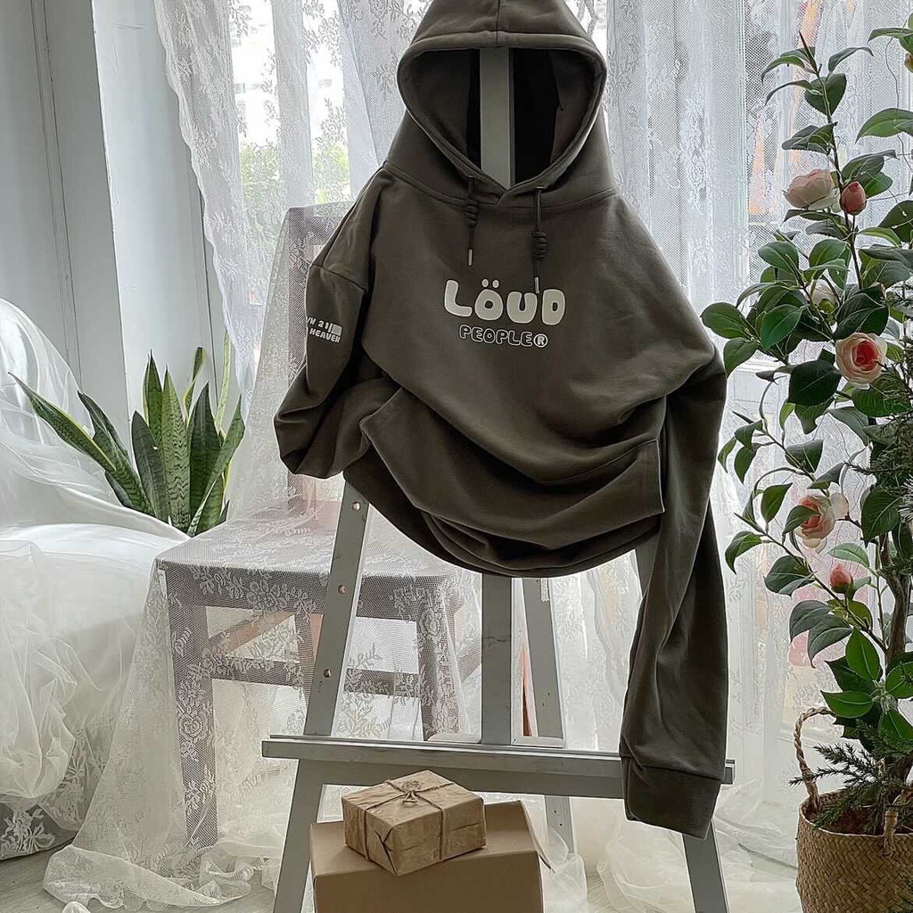 Áo hoodie LOUD Seven Heaven / Xám nâu