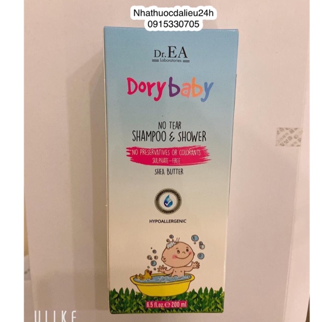 Dr.EA Dorybaby sữa tắm gội toàn thân dory baby