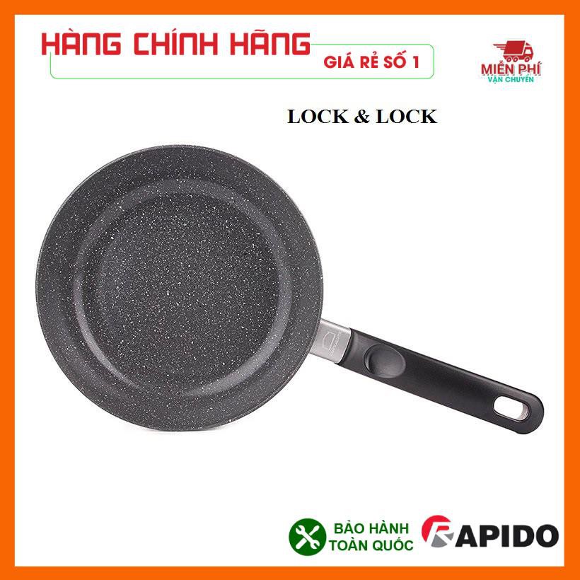 CHẢO ĐÁ LOCK&amp;LOCK COOKPLUS HARD 6223-22CM, lòng chảo làm bằng chất teflon cap cấp