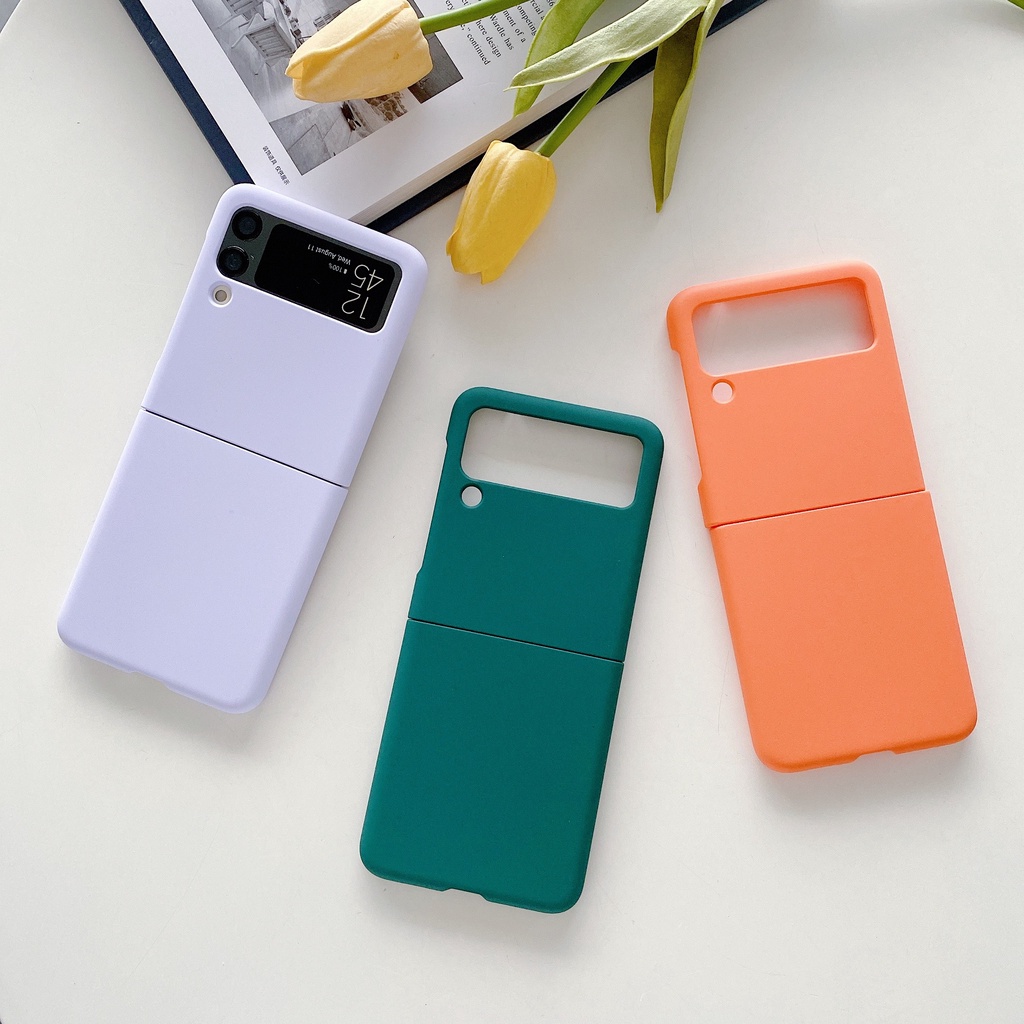 Ốp Điện Thoại PC Siêu Mỏng Chống Sốc Cho Samsung Z Flip4 3 Samsung Galaxy Z Flip 4 5G Z Flip3 5G