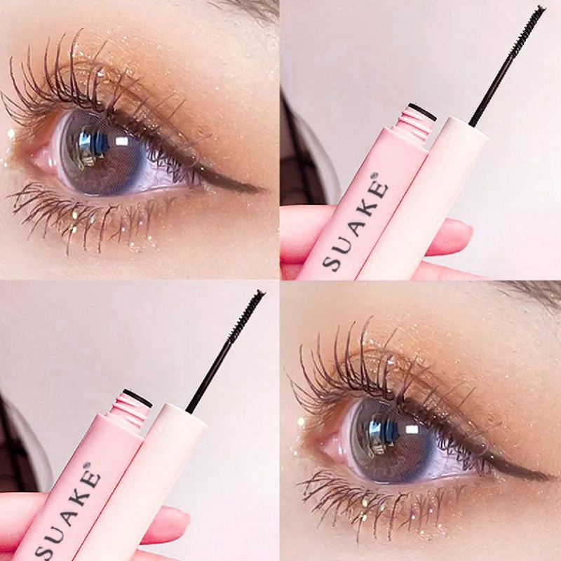 [Hàng Mới Về] Mascara Suake 4D Màu Đen/ Nâu Chống Thấm Nước Chuốt Dài Mi Chuyên Nghiệp