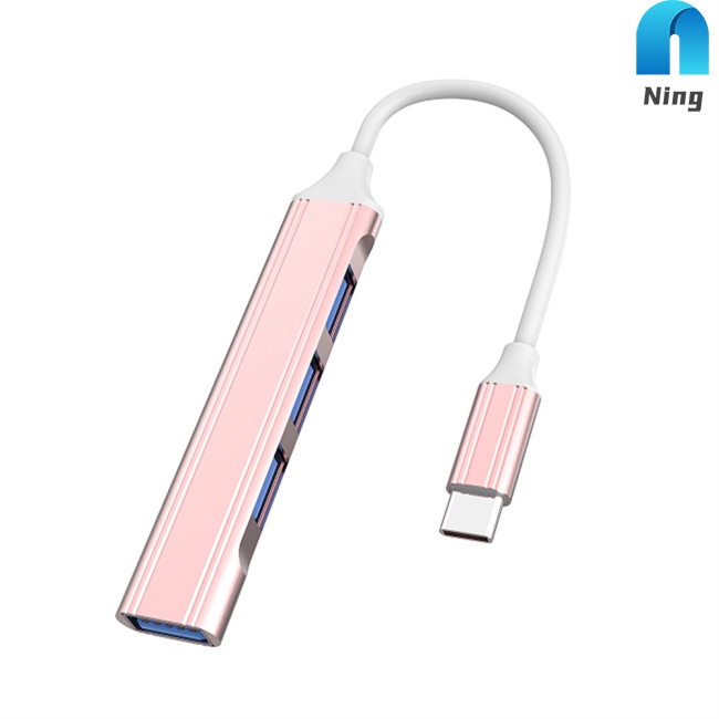 Đầu Chia 4 Cổng Usb Type C Tốc Độ Cao Otg Tương Thích Với Lenovo Huawei Xiaomi Macbook Pro 15