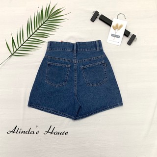 [ FREESHIP Ođ ] Quần Sooc Jean Cạp Cao Dáng Basic Fullsize S,M,L