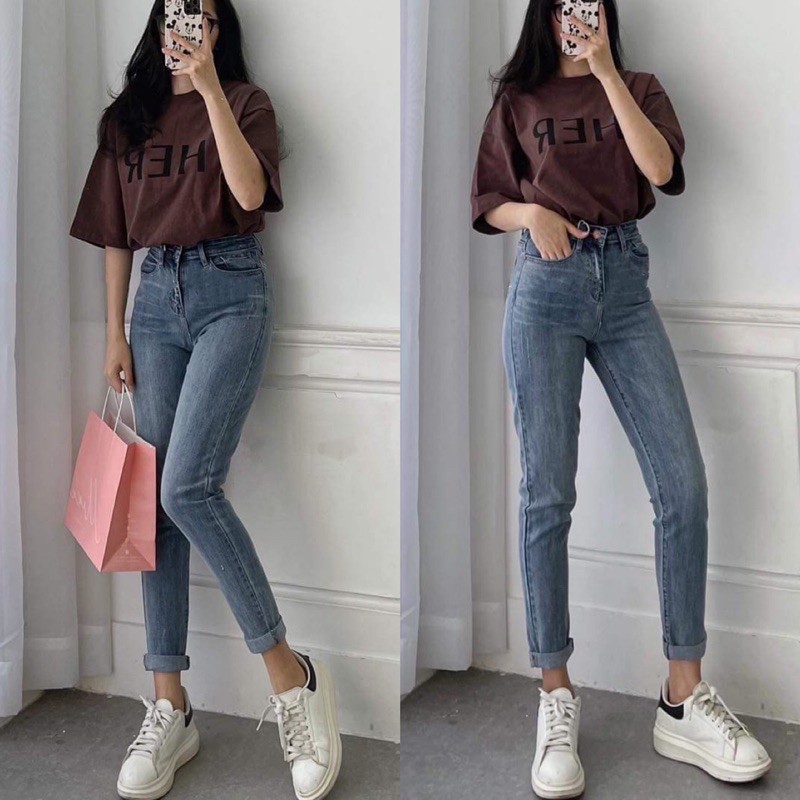 [ẢNH THẬT 100% ]Quần Momjeans Lưng Cao VNXK XUẤT XỊN