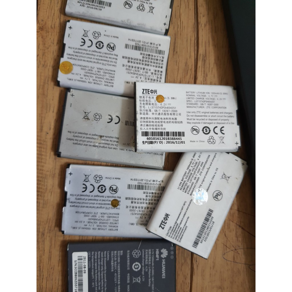 Pin phát wifi 3g 4g các dòng ZTE MF30,MF60,MF65......