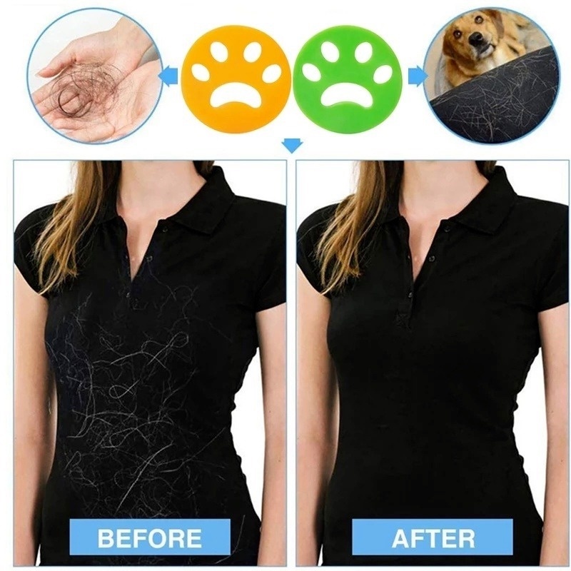 Dụng Cụ Làm Sạch Lông Thú Cưng Bằng Silicone Tái Sử Dụng Tiện Lợi