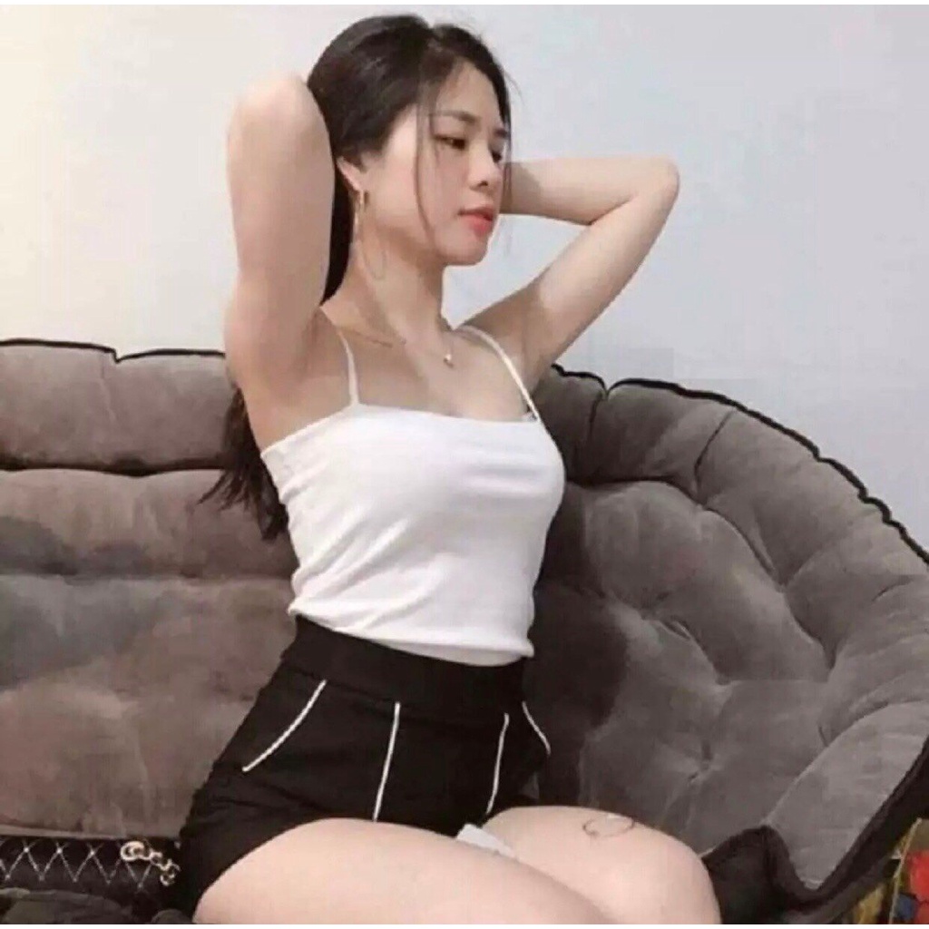 Áo thun nữ 2 dây dáng croptop
